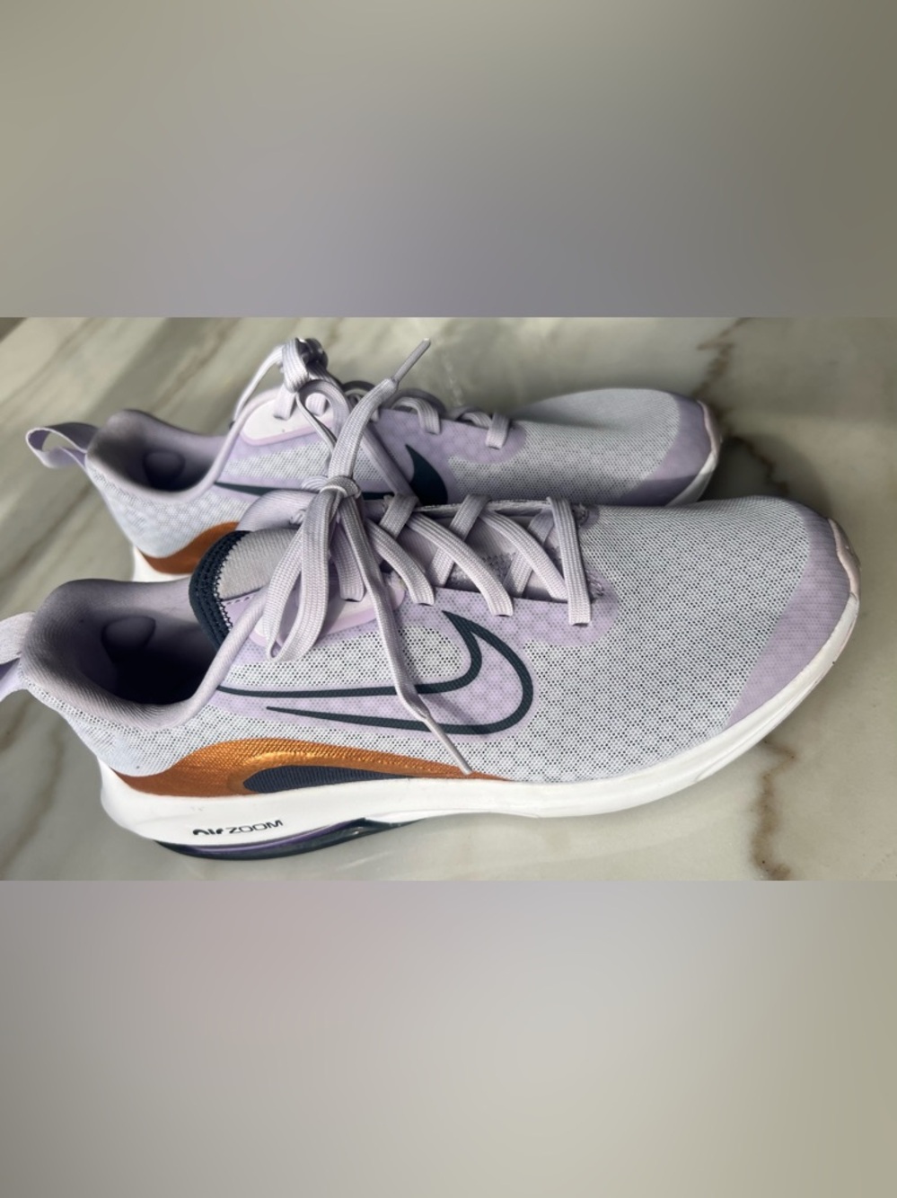 Nike Kids Lavender and Copper Sneakers